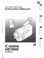 Предварительный просмотр 1 страницы Canon UC 1000 Instruction Manual