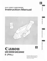 Предварительный просмотр 1 страницы Canon UC 2000 Instruction Manual