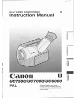 Canon UC 7500 Instruction Manual preview