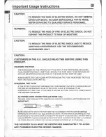 Preview for 2 page of Canon UC 9 Hi Color Instruction Manual