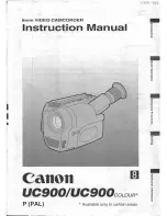 Preview for 1 page of Canon UC 900 color Instruction Manual