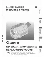 Canon UC-V20 Hi Instruction Manual preview