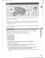 Preview for 33 page of Canon UC-V20 Hi Instruction Manual