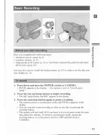 Preview for 11 page of Canon UC-V30 Hi Instruction Manual