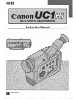 Предварительный просмотр 1 страницы Canon UC X 1 Hi Instruction Manual