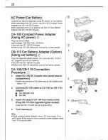 Предварительный просмотр 22 страницы Canon UC X 1 Hi Instruction Manual