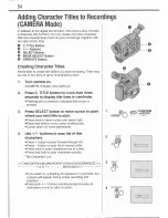 Предварительный просмотр 86 страницы Canon UC X 1 Hi Instruction Manual