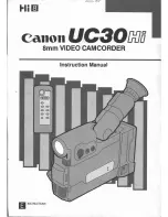 Preview for 1 page of Canon UC X 30 Hi Instruction Manual