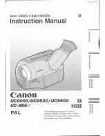 Preview for 1 page of Canon UC-X65 Hi Instruction Manual