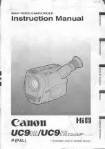 Canon UC9Hi Colour Instruction Manual preview