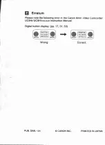 Preview for 3 page of Canon UC9Hi Colour Instruction Manual