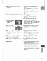 Предварительный просмотр 69 страницы Canon V 50 Hi Instruction Manual