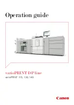 Canon varioPrint 115 Operation Manual preview