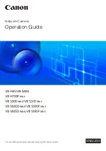 Предварительный просмотр 1 страницы Canon VB-730F Mk II Operation Manual