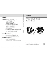 Canon VB-C10 User Manual предпросмотр