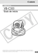 Canon VB-C300 Guía De Inicio preview