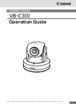 Предварительный просмотр 1 страницы Canon VB-C300 Operation Manual