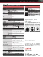 Предварительный просмотр 2 страницы Canon VB-C500D Specifications