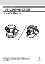 Предварительный просмотр 1 страницы Canon VB-C50I User Manual