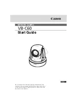 Предварительный просмотр 1 страницы Canon Vb-C60 - Ptz Network Camera Start Manual