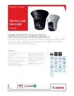 Canon VB-H41 Brochure & Specs предпросмотр