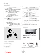 Предварительный просмотр 2 страницы Canon VB-H41 Brochure & Specs