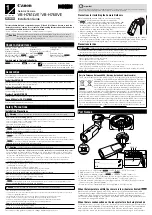 Canon VB-H760VE Installaiton Instructions предпросмотр