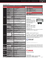 Предварительный просмотр 2 страницы Canon VB-M600VE Specifications