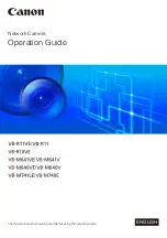 Предварительный просмотр 1 страницы Canon VB-M640V Operation Manual