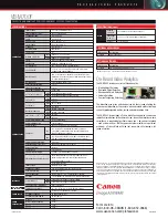 Предварительный просмотр 2 страницы Canon VB-M700F Specifications