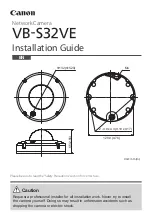 Canon VB-S32VE Installation Manual предпросмотр