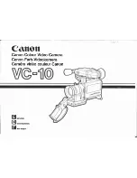 Предварительный просмотр 1 страницы Canon VC 10 Instructions Manual