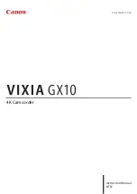 Canon VIXIA GX10 Instruction Manual preview