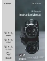 Preview for 1 page of Canon VIXIA HF R40 Instruction Manual