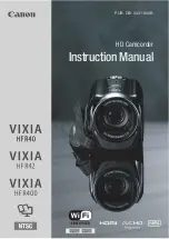 Preview for 1 page of Canon VIXIA HF R42 Insrtruction Manual