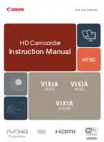 Предварительный просмотр 1 страницы Canon Vixia hf r700 Instruction Manual