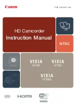 Canon VIXIA HF R80 Important Usage Instructions preview