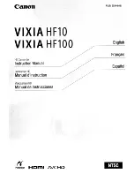 Canon VIXIA HF10 Instruction Manual preview