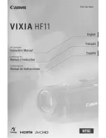 Предварительный просмотр 1 страницы Canon VIXIA HF11 Instruction Manual