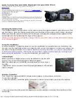 Предварительный просмотр 1 страницы Canon VIXIA HFG20 Manual To Using