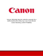 Предварительный просмотр 1 страницы Canon VIXIA HFR60 Manual