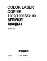 Canon Vizcam 1000 Service Manual preview