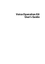 Предварительный просмотр 3 страницы Canon Voice Operation Kit User Manual