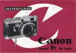 Preview for 1 page of Canon VT de luxe Instructions Manual