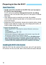 Preview for 12 page of Canon w-e1 Instruction Manual