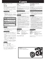 Preview for 1 page of Canon WD-58 Instructions