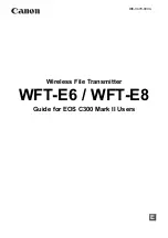 Preview for 1 page of Canon WFT-E6 Manual