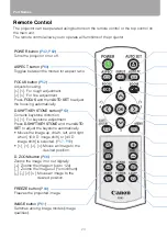 Preview for 24 page of Canon WUX10 - REALiS WUXGA LCOS Projector User Manual