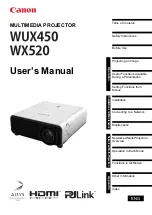 Preview for 1 page of Canon WUX450 User Manual