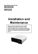 Предварительный просмотр 121 страницы Canon WUX450 User Manual